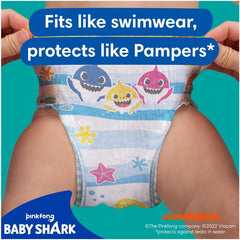 Pampers (Old Version), Splashers Disposable Bath Shorts - Size 5/6 (14kg+) - Box of 8 Packs of 10