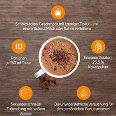 KRÜGER Family, Cocoa powder for hot chocolate, 8 boxes x 10 sachets, 8 x 250 grams Cocoa and Hot Chocolate Naty Shop
