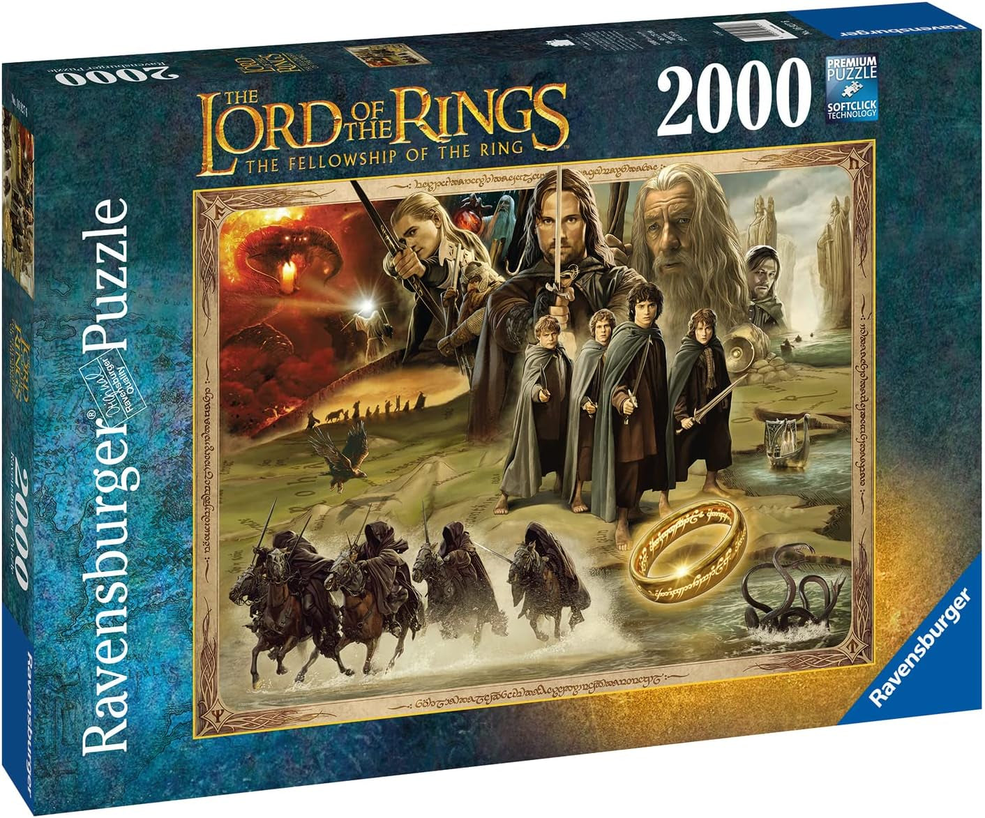 Ravensburger Puzzle 16927 - LOTR: Frăția Inelului - puzzle jigsaw cu 2000 de piese Lord of the Rings pentru adulți și copii de peste 14 ani Puzzle Naty Shop