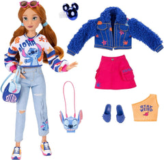 Disney ILY 4EVER Fashion Dolls Stitch with Red Hair 11.5" tall with 13 points of articulation, two complete Mix-And-Match outfits and sparkling Mickey ring for you! Naty Shop dolls