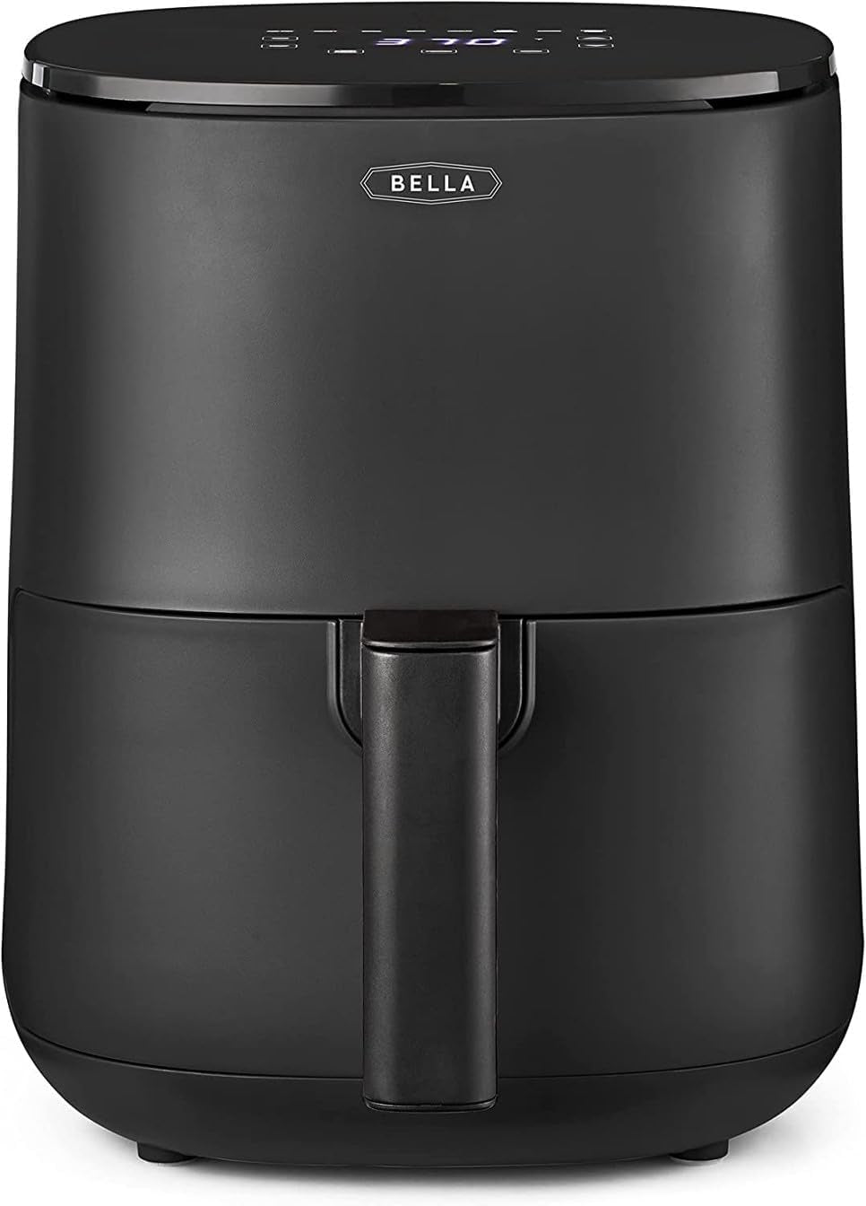 BELLA Hot Air Fryer 1.9L, 5-In-1 Compact Multi-Cooker, acoperire neaderentă, coș sigur pentru mașina de spălat vase Electrocasnice Naty Shop Negru 3L Touchscreen
