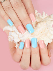 EBANKU 576 bucÄÈi unghii scurte prin presare cu lipici de unghii, 12 culori unghii artificiale mate scurte, 8 unghii artificiale strÄlucitoare scurte, 4 unghii artificiale cu sclipici