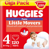 Huggies Little Movers Disney Pants, Size 4, 120 Count (4x30), Monthly Box