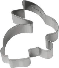 Set de 5 forme de biscuiți cu iepuraș de Paște, forme de biscuiți, forme de biscuiți și fondant, forme de biscuiți din oțel inoxidabil de înaltă calitate, ajutor de bucătărie, culoare: argintiu