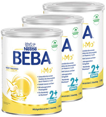 BEBA Junior 2+ milk drink from 2 years, With HMO, Age-appropriate protein content, Lactose only, No palm oil, No fish oil, Toddler food, Baby milk powder, Pack of 3 (3 x 800g)