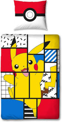Lenjerie de pat pentru adolescenți si copii, Pikachu, 100% bumbac Lenjerie de pat - copii Naty Shop Default Title