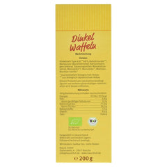 Demeter Bauck Hof Bio Dinkel Wafflen, 200 G Mixture for baking and cooking Naty Shop