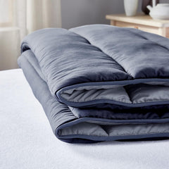 Pikolin Home - Plapumă reversibilă 300 G - Umplutură nordică bicoloră - Pentru pat 105 - Cosy, cald, respirabil, galben muștar, 180 X 260 Cm Plapumi si pilote Naty Shop