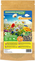 Flower Meadow - Bee Friendly Flower Seed Mix - Wildflowers and Grasses for Dry Locations - Wildflower Seeds - Annual and Perennial Seed Mix