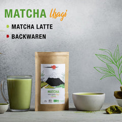 ORIGEENS Ceai japonez organic Matcha Usagi (Latte Intensiv) - Single Origin Shizuoka - PudrÄ Matcha organicÄ - PungÄ de 80 g