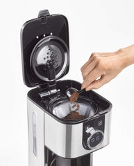 Cafetieră CASO Selection C 10 Thermo Design – Carcasă din oțel inoxidabil, carafă izotermă de 1,2 l (10 cești), comenzi tactile și cronometru, funcție Aroma PLUS, filtru permanent, filtru anti-picurare