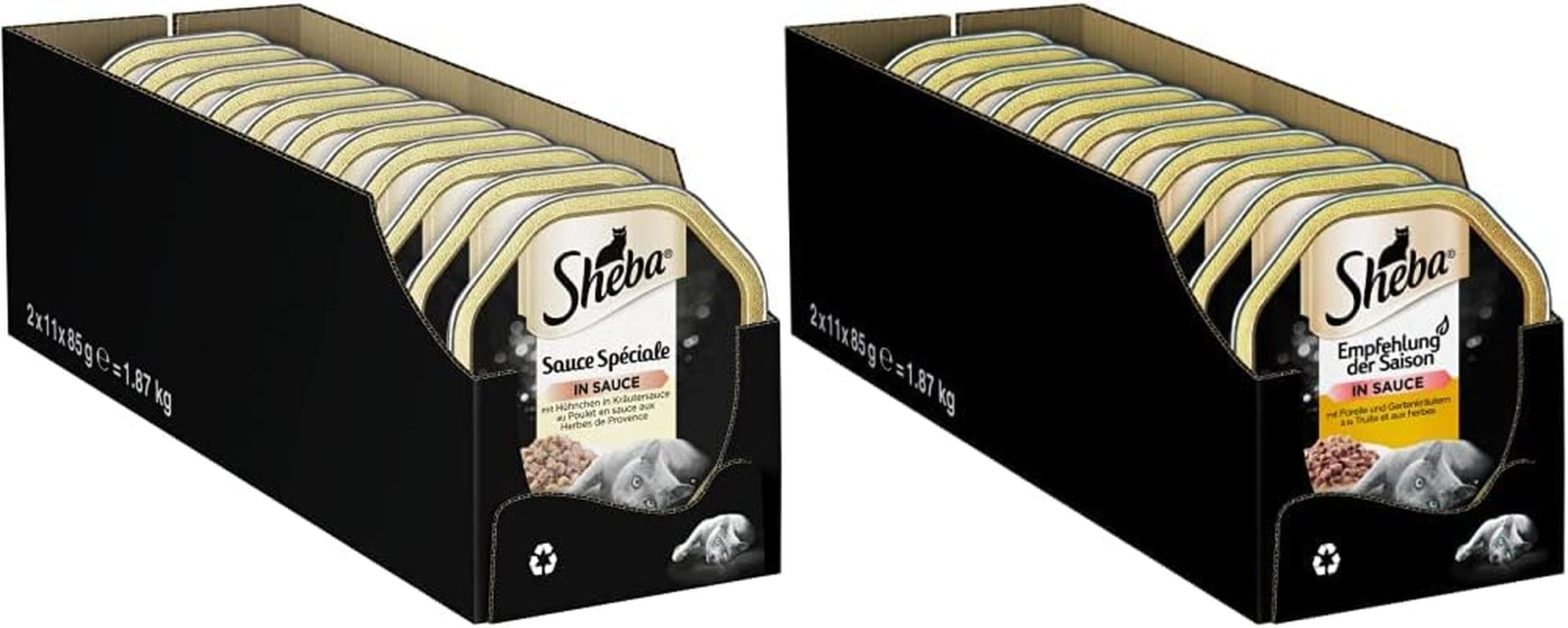 Sheba Nature`S Collection in Sauce - Cea mai fină hrană umedă pentru pisici în bol - Poultry Variation - 32 X 85G