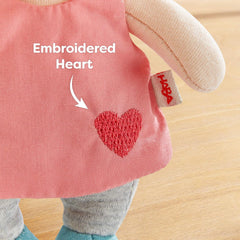 HABA Îngerul Păzitor Lore – Păpușă din material textil pufoasă (15 cm), cadou perfect de bun venit pentru bebeluși și copii mici – Lavabilă la 30 °C – 2011870001