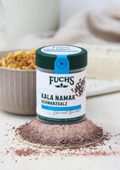 Fuchs Gewürze - Kala Namak - Schwarzsalz - Gewürzsalz für veganes Rührei - natural ingredients - 100 g in wiederverwendbarer, recyclebarer Dose