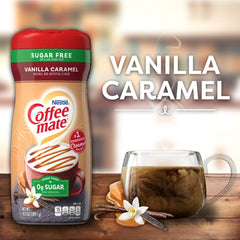 Coffee-Mate Vanilla Caramel, Sugar-Free Powdered Coffee Creamer, Kaffeesahne Pulver - Vanille Karamell - OHNE ZUCKER! from USA
