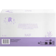 Naïf - Wet wipes with plastic-free lotion - 1296 pieces (24 packs of 54 wipes) - for babies and children - Baby's bottom, body and face - with Aloe Vera and Bamboo - 0% Fragrance and Alcohol
