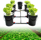 Hydroponische DWC Growing System Kit, Indoor Hydroponic Growing System, Home and Kitchen Hydroponic Growing System mit 20L Eimer.