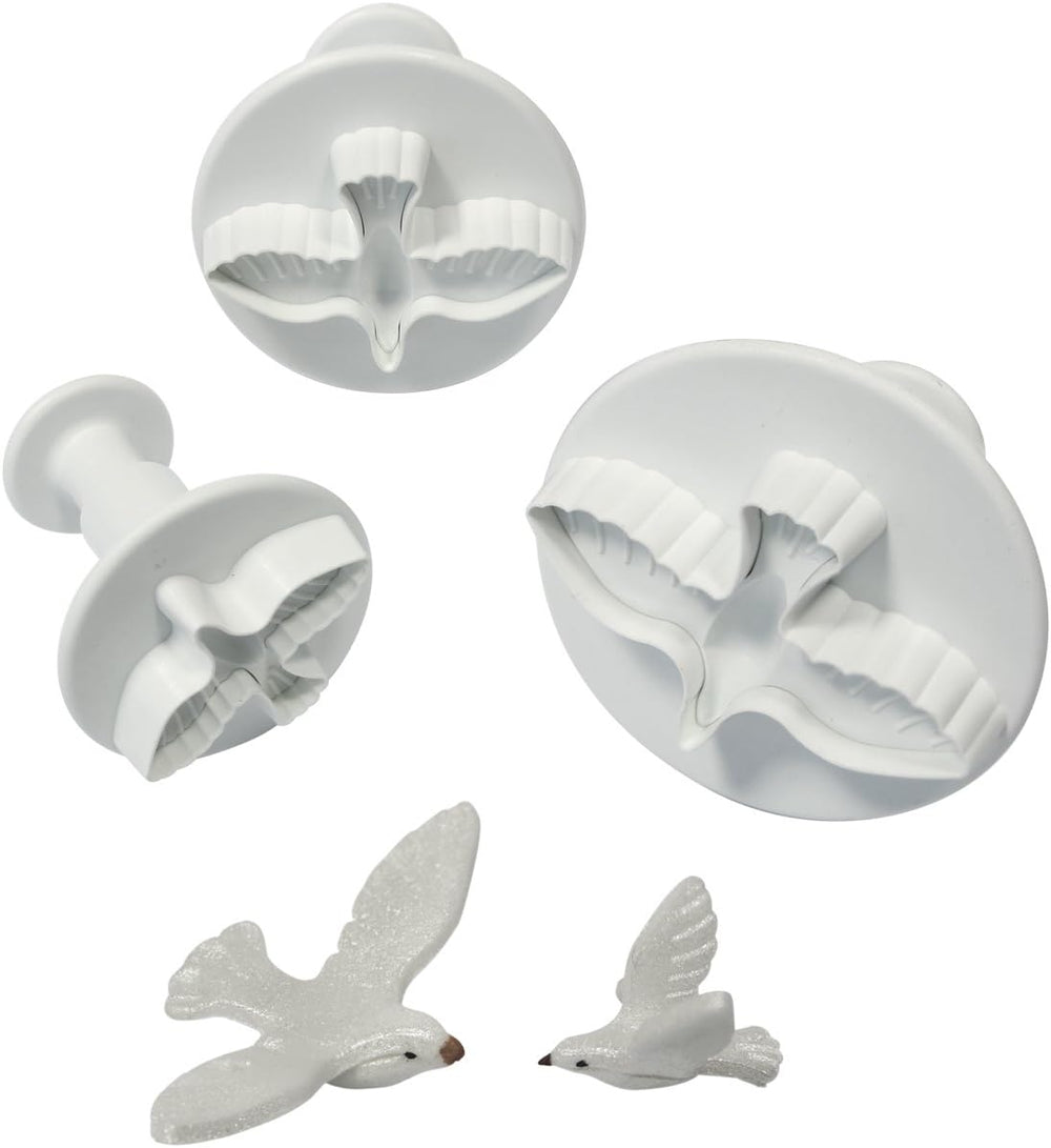 DV1010 Mașină de tăiat embossare cu motiv de porumbel, format mic, mediu și mare, plastic, alb, 9 x 2 x 9 cm, 1 unitate