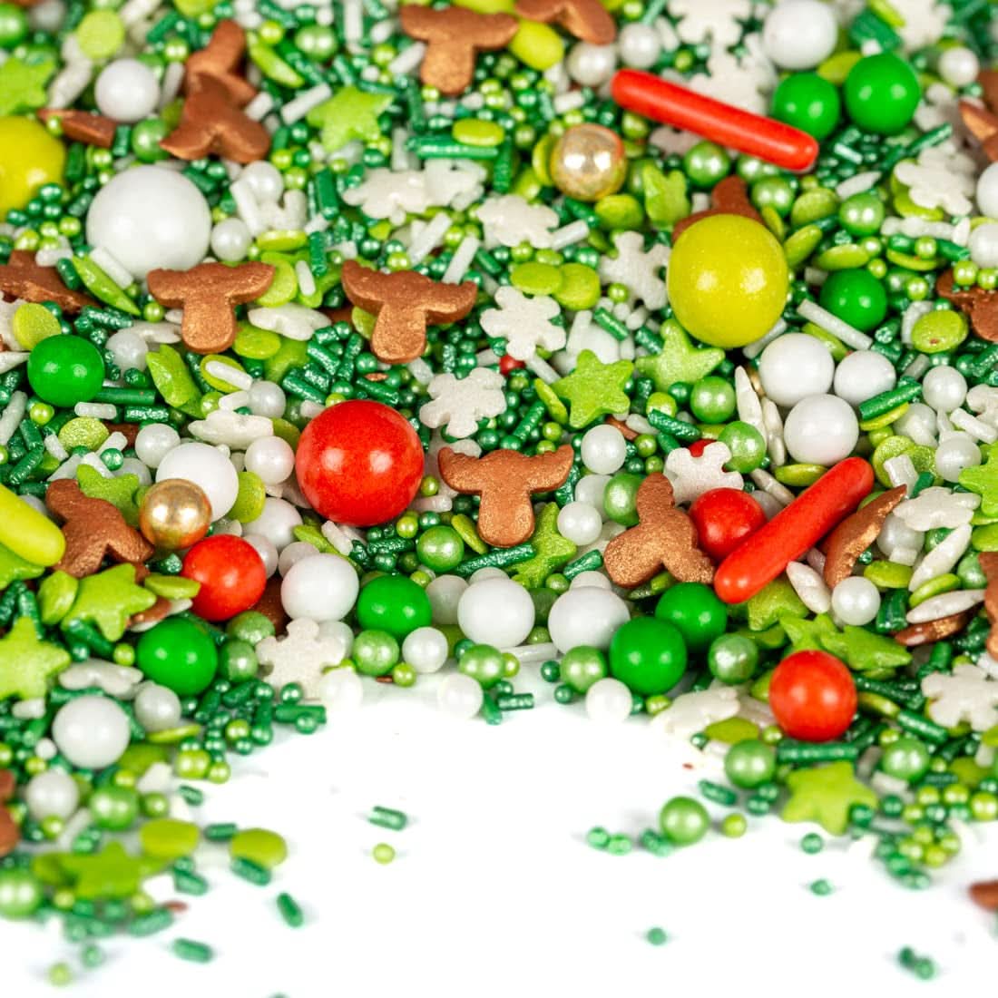 Super Streusel Hohoho, sprinkles cu tematica de Crăciun, 90 grame Sprinkles Naty Shop 90 grame