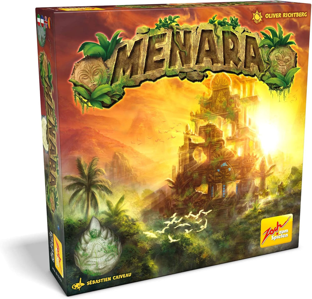 Zoch 601105101 Menara - Temple of High Towers, a tactical tower building game for 1 to 4 builders, the addictive stacking game for the whole family, for children aged 8 and up