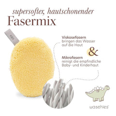 Waschies KIDS baby and child wash pads, for cleaning with water only, reusable Mother and Child Naty Shop