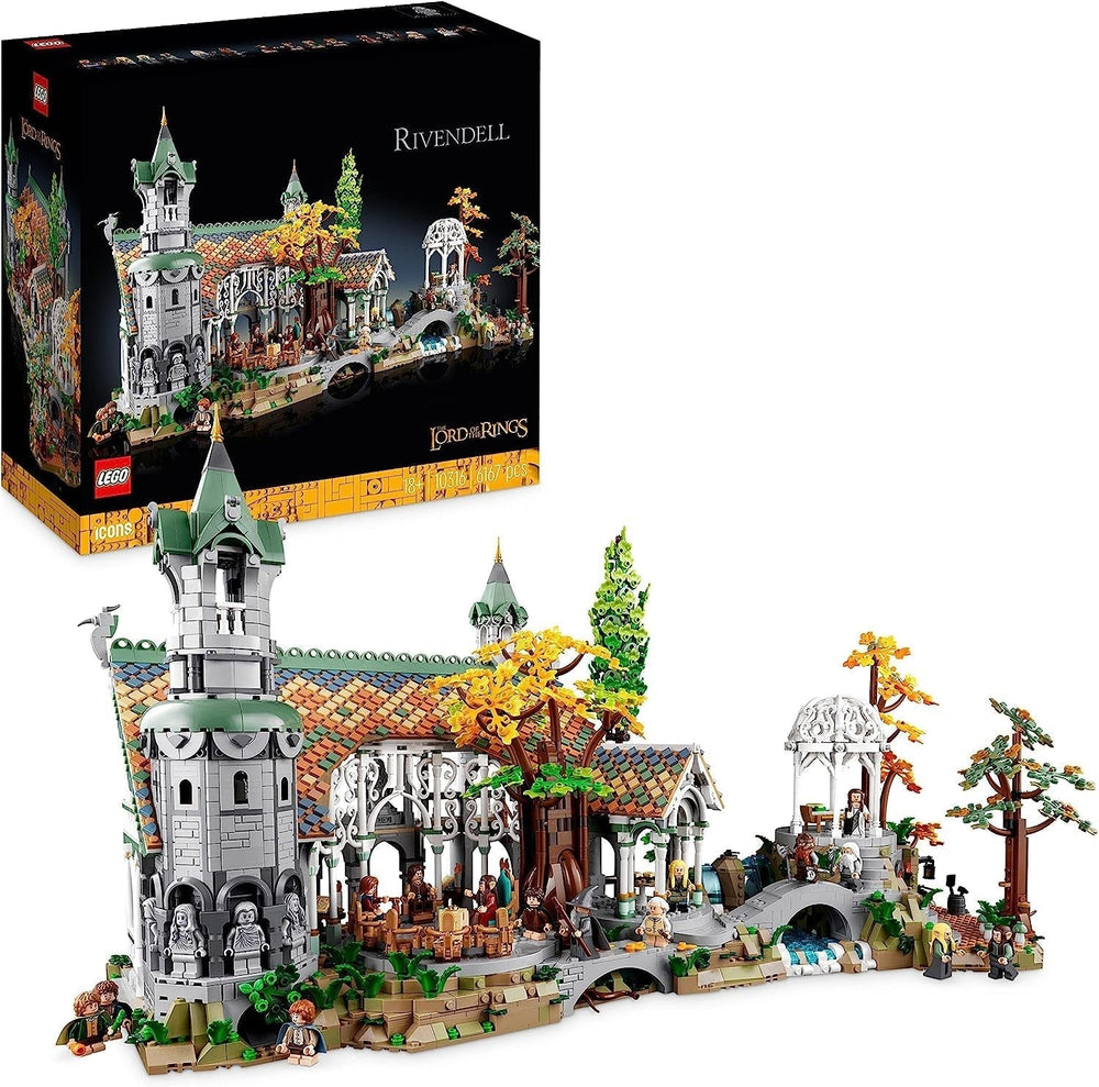 LEGO Icons The Lord Of The Rings: Rivendell - Adult Collection and Display Set with 15 Unique Minifigures Including Gandalf, Legolas, Aragorn and Frodo Exclusively on Amazon - 10316 Building Sets Besuche den LEGO-Store Single
