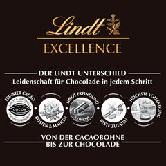 Lindt Excellence Sweet Salted Wood - Dark Chocolate Bar 100g - Intense Cocoa Flavor