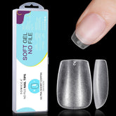 TOMICCA Coffin Tips Ultra Short Nail Tips - Tipuri de unghii, Tipuri moi cu gel, Acoperire completă, Tipuri de unghii artificiale mate preformate, Tipuri de gel pentru unghii cu gel - 360 bucăți, 15 mărimi
