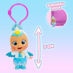 CRY BABIES MAGIC TEARS Schlüsselängänger| Überraschungs-Sammelpuppe Schlüsselanhänger, 7cm | Gift, Spielzeug für Kinder ab 3 Jahre, Weiß