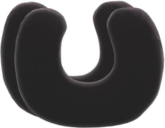 Față de pernă neagră, pachet dublu, perfectă pentru pernele de gât ANDAR, bumbac maco (jersey dublu), fără călcare și uscare cu tambur, set de 2 fețe de pernă cu fermoar, certificat Oeko-Tex Perne ortopedice cervicale Naty Shop Negru