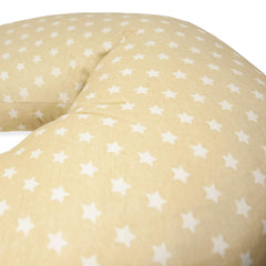 Pernă de alăptare pentru nou-născuți, XL, Husă din bumbac 100%, detașabilă și lavabilă, Umplutură din poliester, Motiv stele Accesorii Hrana si Alaptare Bebe Naty Shop