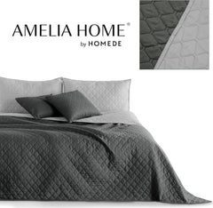 Decoking Bedspread 200 X 220 Cm Graphite Anthracite Silver Gray Two-sided bedspread easy to maintain Axel Beds and Blankets Besuche den DecoKing-Store