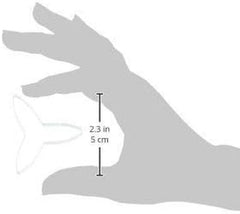 MO223 Decupator de flori, orhidee lunară, asortiment, oțel inoxidabil, argintiu, 4 x 1,2 x 4,2 cm, 3 bucăți
