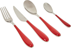 Bugatti Gioia cutlery set, 24 pieces, red Kitchen Naty Shop