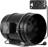 Aygrochy 200mm 70W Adjustable Duct Fan EC Motor Exhaust Fan for Heating, Cooling, Boosters, Grow Tents, Hydroponics, Household, Ventilation and Exhaust Blower.