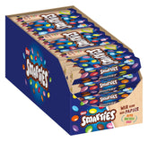 Nestlé SMARTIES Multipack, small roll, chocolate colored lentils, ideal for children's birthdays, natural colors, hexagonal roll, pack of 12 (12x (4 x 34g))