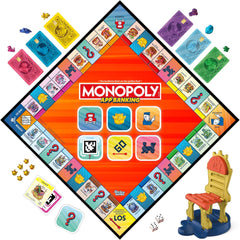 Monopoly Board Game App Banking - German version, modern version of the classic electronic game for children aged 8 and up, for 2 to 6 players