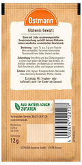 Ostmann Gewürze – Glühwein-Gewürz, Gewürzmischung für Glühwein, Punsch, Feuerzangenbowle & Kinderpunsch, ideal for the Winter- und Weihnachtszeit, vegan, 12 g (1er Pack)