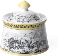 Villeroy & Boch – Audun Ferme Zuckerdose 300 Ml Weiß/Bunt, Spülmaschinenfest, Mikrowellensicher, Dose, Frischhaltedose, Vorratsdose, Box, Süßigkeiten Aufbewahrung, Pralinenbox, Premium Porzellan