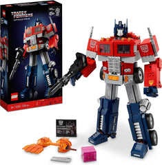 LEGO 10302 Icons Optimus Prime Set, 2In1 Robot Figure and Truck Model, Transformers Toy Model Kit for Adults, Birthday or Christmas Gift for Men, Women, Her and Him Building Sets Besuche den LEGO-Store Single Bed