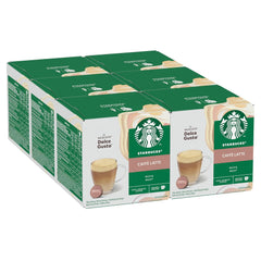 STARBUCKS Caffè Latte by Nescafé Dolce Gusto Kaffeekapseln 6 x 12 (72 Kapseln)