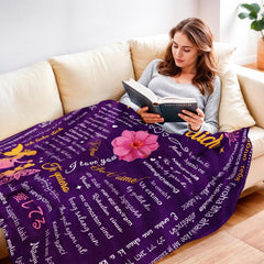 Gifts for Mom, Anniversary Gift for Couples, Besond Women, Husbands Sisters and Mothers, Security Ideal for Mother's Day, Valentine's Day and Christmas 50"X60" Beds and Blankets Yasrlvun