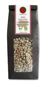 Bio Rohkaffee - Grüner Hochland Kaffee Sumatra Gayo (grüne Kaffeebohnen 500g) - GMP zertifiziert