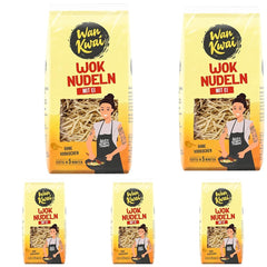 Wan Kwai Wok Noodles 250g: Fried delicacies with real eggs, prepared in an instant for delicious pan-fried meals. Simple, tasty, Asian! (Pack of 5)
