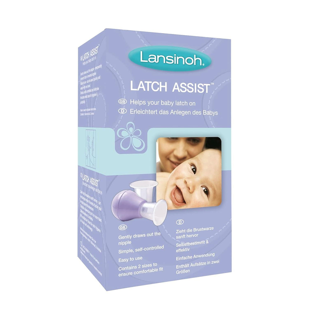 Lansinoh Latch Assist Nipple Everter with Case for Breastfeeding Mums, Offers Temporary Correction of Flat or Inverted Nipples, 2 Size Cones within the Pack and Hygienic Carry Case Breastfeeding Accessories Bebe Naty Shop Latch Assist