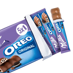 Milka & OREO bars – Alpine milk chocolate with crunchy pieces of OREO biscuits in milk cream – 13 x 185g