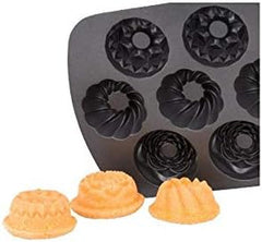 Pan for 9 muffins Gugelhupf Original Kaiser Inspiration, 38 X 27 cm, non-stick coated Naty Shop