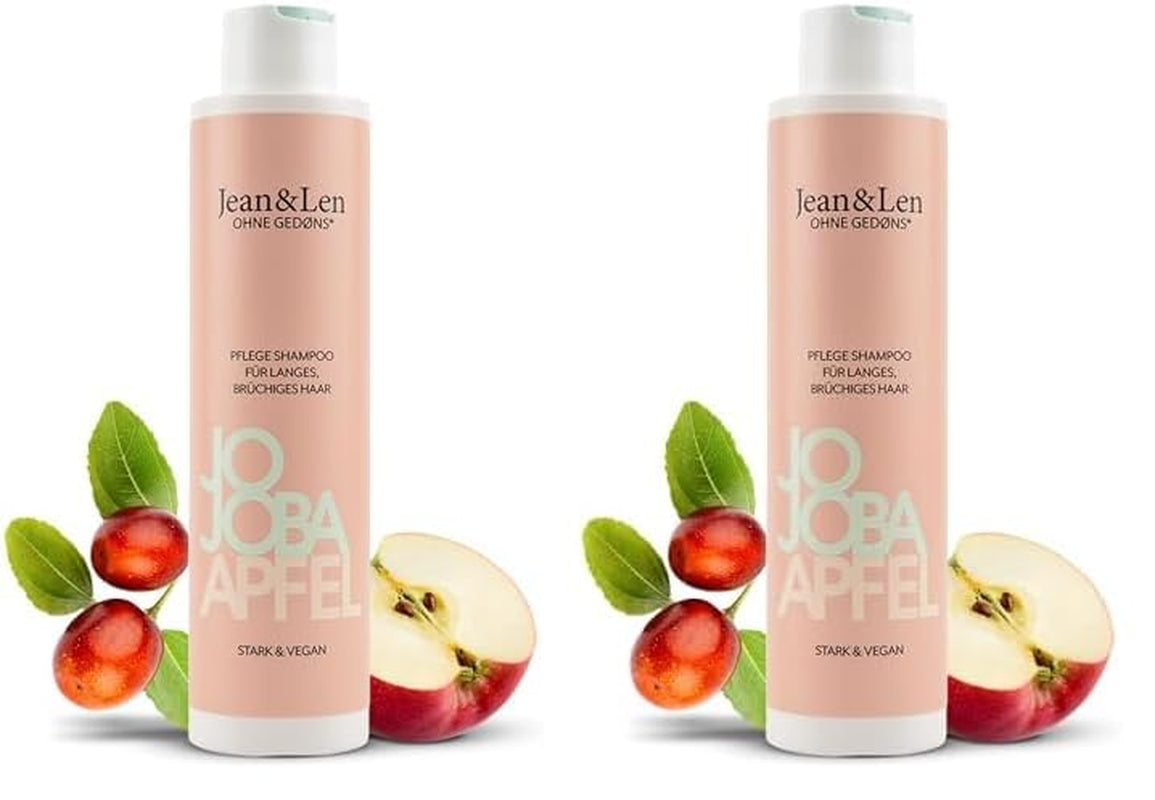 Jean & Len Care Shampoo Jojoba & Apple, hrănește părul lung și fragil, 300 ml Duș și baie Jean & Len 2 x 300 ml