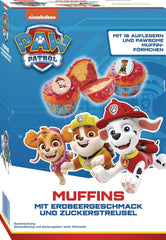 RUF X PAW Patrol Muffin Backmischung Mit Erdbeer-Geschmack, Für 12 Paw Patrol Muffins, Inkl.16 Oblaten-Auflegern Und Pawsome Muffin-Förmchen, 1 X 394G Naty Shop 392 G (1Er Pack) Muffins