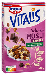 Dr. Oetker Vitalis Dark Chocolate Muesli: Dark Chocolate Breakfast Muesli, Pack of 6 (6 x 600g)